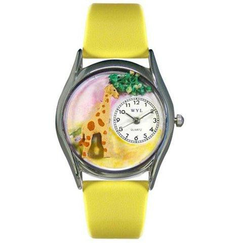 Whimsical Womens Giraffe Yellow Leather Watch