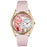 Whimsical Womens Shopper Mom Pink Leather Watch