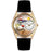 Whimsical Womens Lighthouse Black Leather Watch