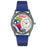 Whimsical Womens Bingo Royal Blue Leather Watch