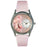 Whimsical Womens Ballet Shoes Pink Leather Watch