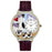 Whimsical Unisex Bunny Rabbit Purple Leather Watch