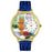 Whimsical Unisex Aristo Cat Royal Blue Leather Watch1