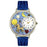 Whimsical Unisex Capricorn Royal Blue Leather Watch