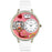 Whimsical Unisex Nurse Red White Skin Leather Watch