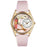 Whimsical Womens Beautician Female Pink Leather Watch