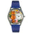 Whimsical Womens Aristo Cat Royal Blue Leather Watch