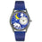 Whimsical Womens Polar Bear Royal Blue Leather Watch