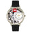 Whimsical Unisex Orthopedics Black Skin Leather Watch