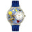 Whimsical Unisex Sagittarius Royal Blue Leather Watch