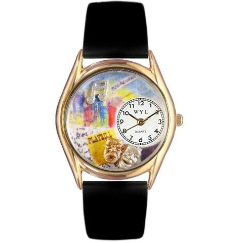 Whimsical Womens Drama Theater Royal Blue Leather Watch