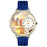 Whimsical Unisex Drama Theater Royal Blue Leather Watch