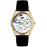 Whimsical Womens Respiratory Therapist Black Leather Watch