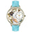 Whimsical Unisex Jewelry Lover Blue Baby Blue Leather Watch