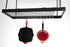 Expandable Black 16 inch Rectangle Pot Rack with shelf