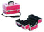 Automatic Pink Crocodile Train Case