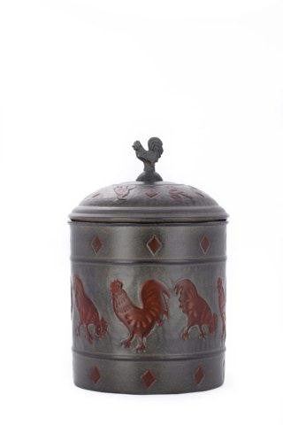 7 x 11 Rooster Cookie Jar w-Fresh Seal Cover 4Qt