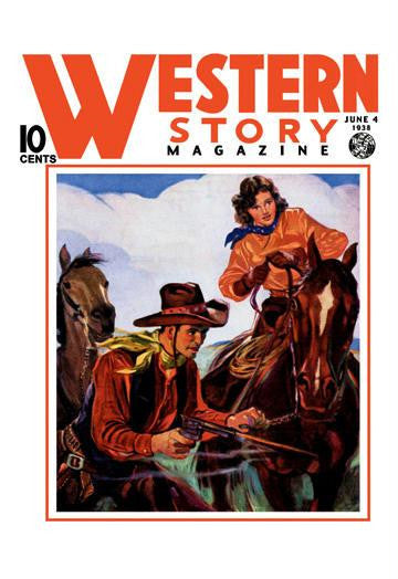 Western Story Magazine: Living the Cowboy Way 20x30 poster on Canvas