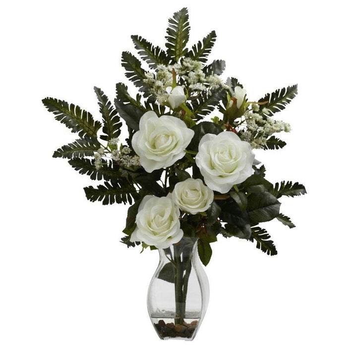 White Rose and Chryistam Arrangement