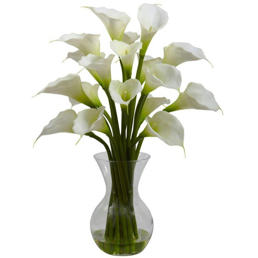 Cream Galla Calla Lily w-Vase Arrangement