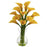 Yellow Galla Calla Lily w-Vase Arrangement