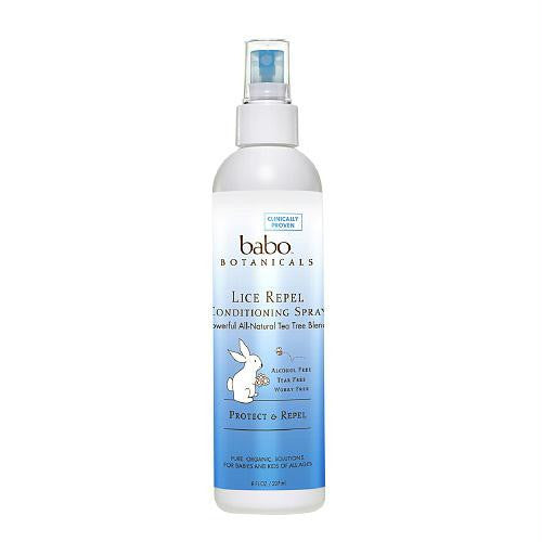 Babo Botanicals Conditioning Spray - Lice Repel Rosemary Mint and Tea Tree - 8 oz