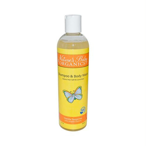 Natures Baby Organics Shampoo and Body Wash - Vanilla Tangerine - 12 fl oz