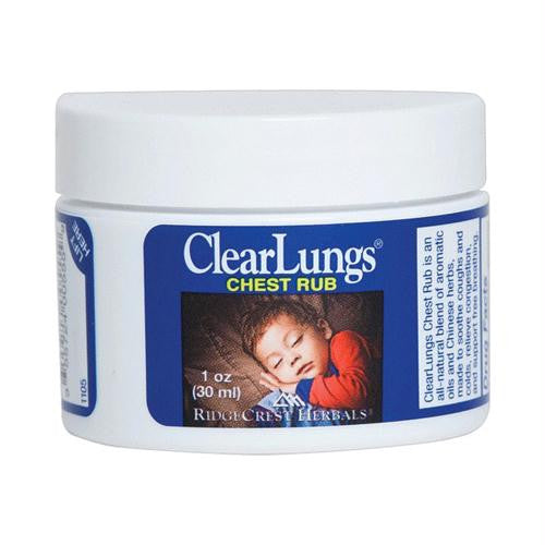 RidgeCrest Herbals Clear Lungs Chest Rub - 1 oz