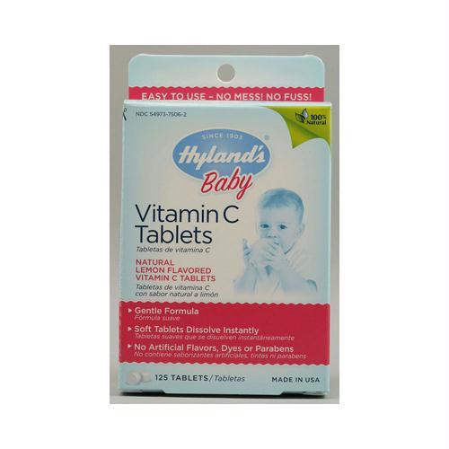 Hylands Vitamin C Tablets Natural Lemon - 25 mg - 125 Tablets