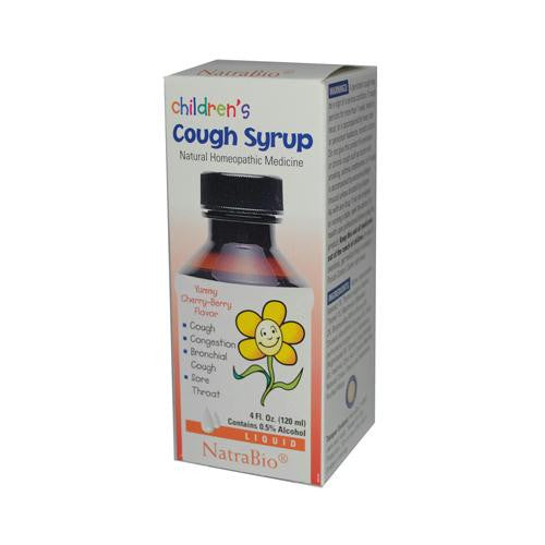 NatraBio Childrens Cough Syrup Cherry Berry - 4 fl oz