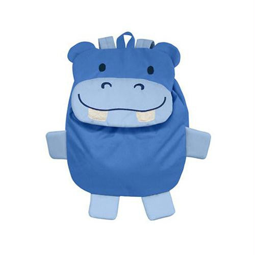 Green Sprouts Safari Backpack - Blue Hippo