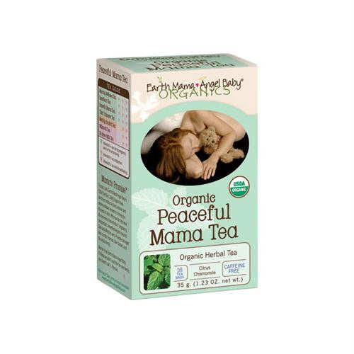 Earth Mama Angel Baby Organic Peaceful Mama Tea - Caffeine Free - 16 Tea Bags