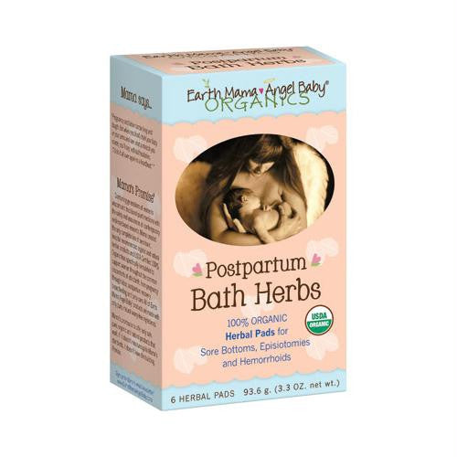 Earth Mama Angel Baby Postpartum Bath Herbs - 6 Pads