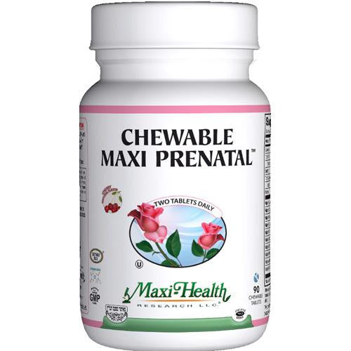 Maxi Health Kosher Vitamins Maxi Prenatal - Chewable - 90 ct