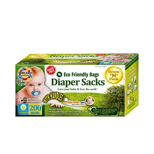 Eco-Friendly Bags Disposable Diaper Bags - Scented - 200 Pack