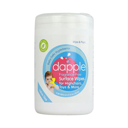 Dapple Surface Wipes for Highchairs Toys and More Fragrance Free - 75 Wet Wipes