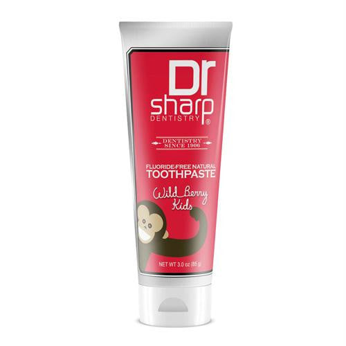 Dr. Sharp Natural Oral Care Toothpaste - Kids Wild Berry Flouride Free - 3 oz