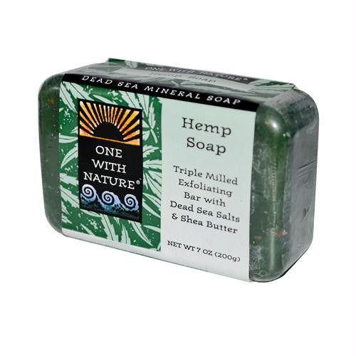 One With Nature Dead Sea Mineral Hemp Soap - 7 oz