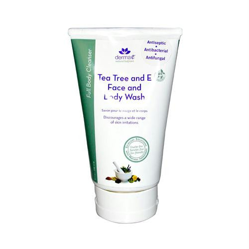 Derma E Tea Tree and E Face and Body Wash - 8 fl oz