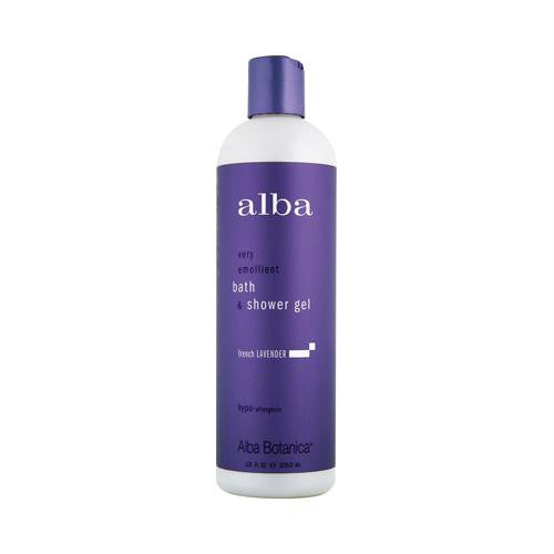 Alba Botanica Very Emollient Bath and Shower Gel French Lavender - 12 fl oz