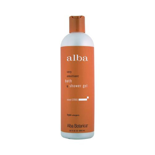 Alba Botanica Very Emollient Bath and Shower Gel Island Citrus - 12 fl oz