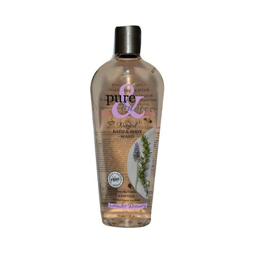 Pure and Basic Natural Bath and Body Wash Lavender Rosemary - 12 fl oz