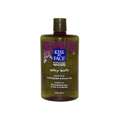 Kiss My Face Bath and Shower Gel Silky Soft Lavender and Lily - 16 fl oz