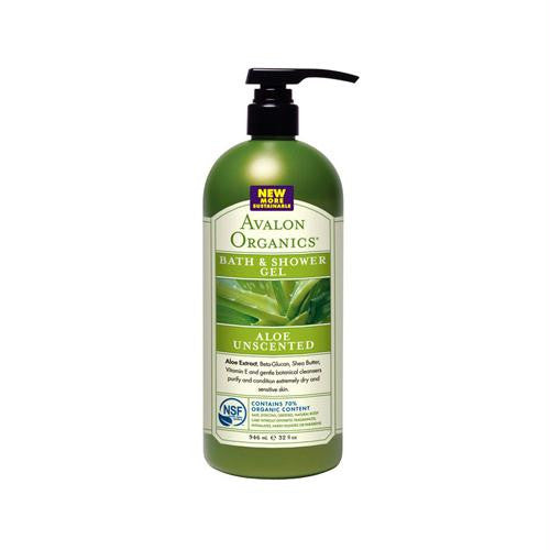 Avalon Bath and Shower Gel - Organic Aloe - 32 oz