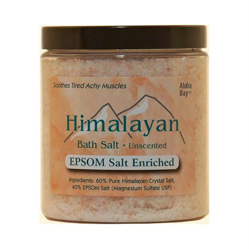 Himalayan Salt Bath Salt - 40% Epsom Salt Enriched - 24 oz