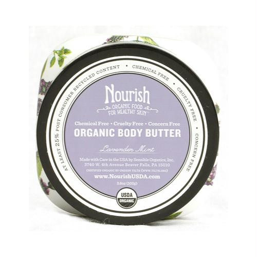 Nourish Organic Body Butter Lavender Mint - 3.6 oz