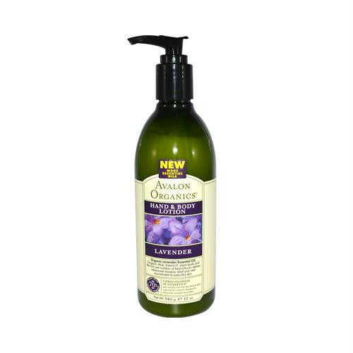 Avalon Organics Hand and Body Lotion Lavender - 12 fl oz