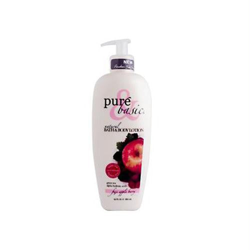 Pure and Basic Natural Bath and Body Lotion Fuji Apple Berry - 12 fl oz