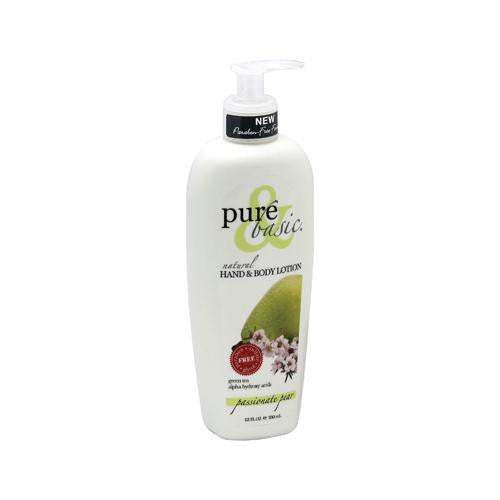 Pure and Basic Natural Bath And Body Lotion Passionate Pear - 12 fl oz