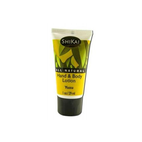 Shikai Products Hand and Body Lotion - Yuzu Fruit -Trial Size - Case of 12 - 1 oz